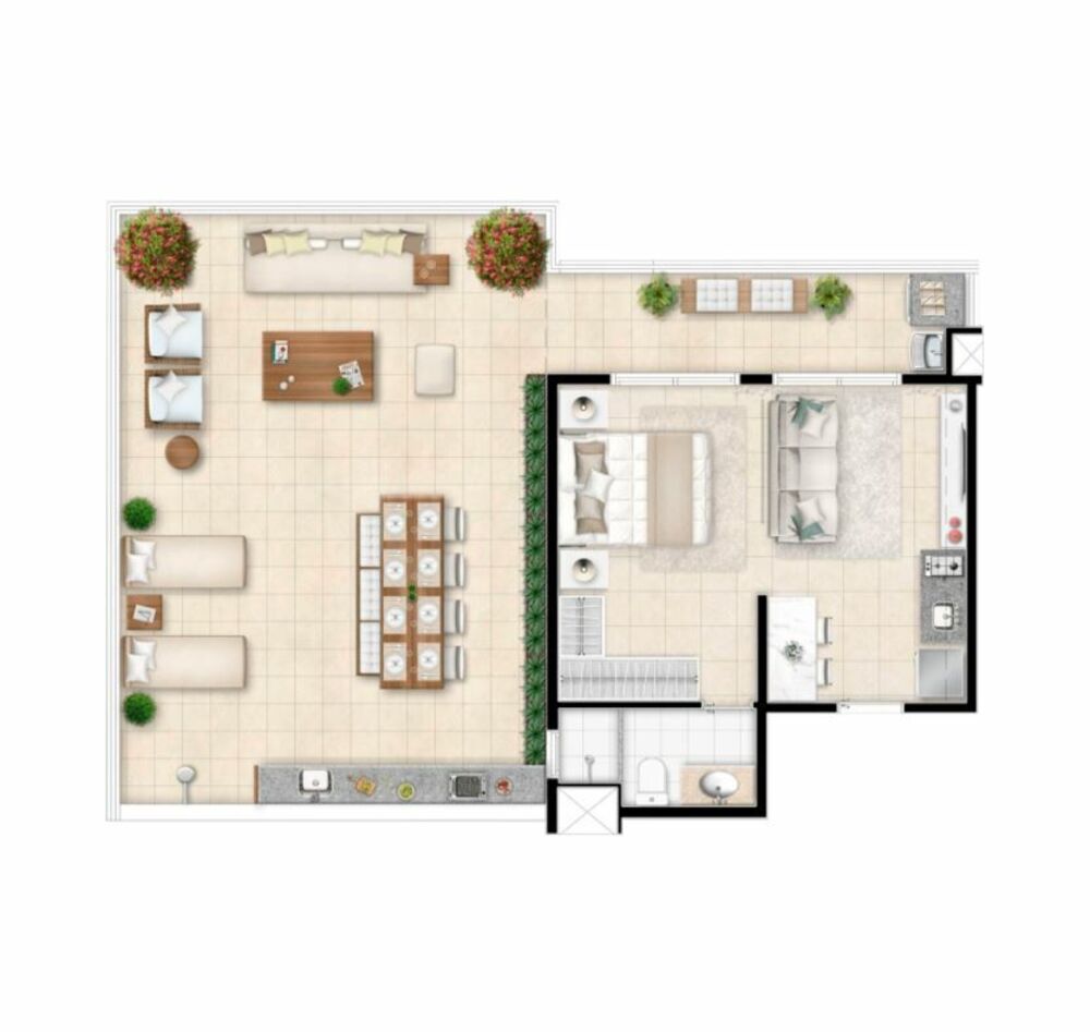 Apartamento, 1 quarto, 33 m² - Foto 7