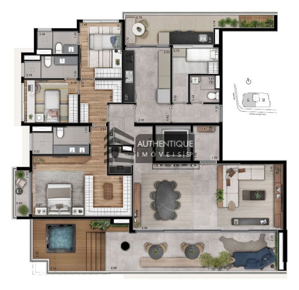 Apartamento, 3 quartos, 126 m² - Foto 6