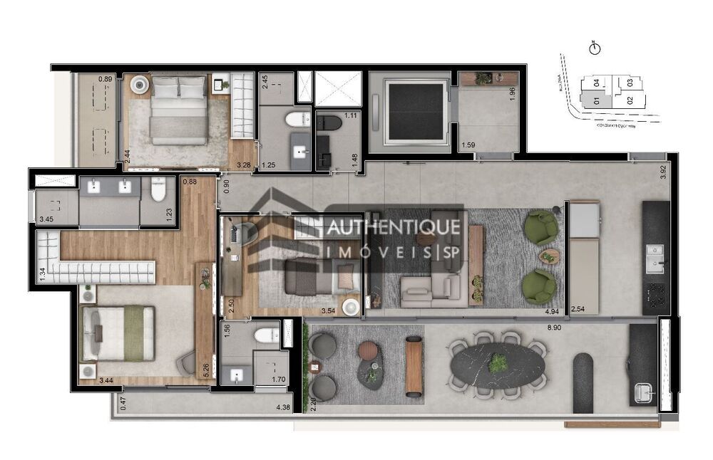 Apartamento, 3 quartos, 126 m² - Foto 27