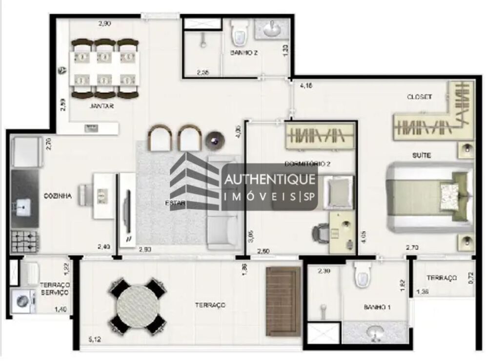 Apartamento, 2 quartos, 72 m² - Foto 4