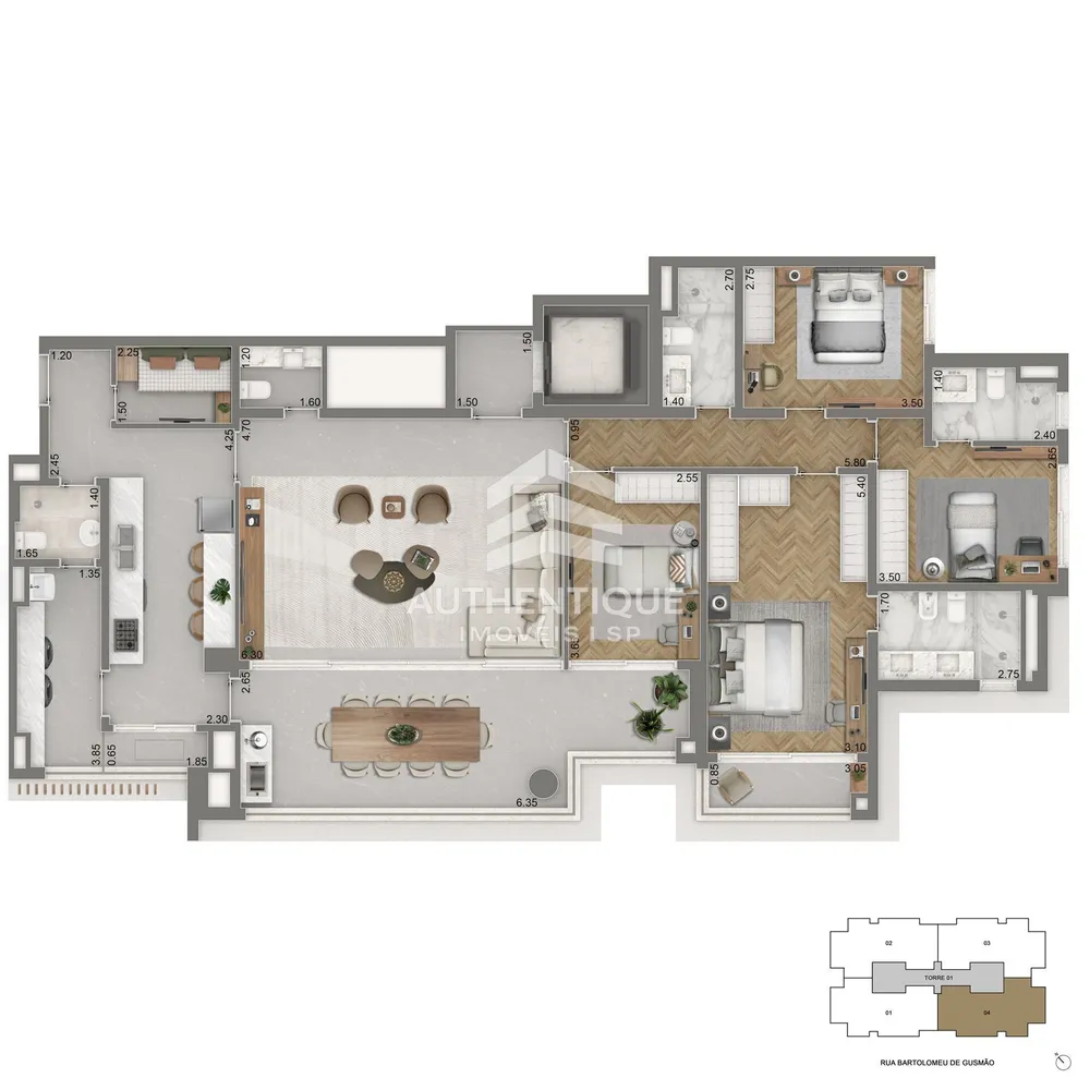 Cobertura, 3 quartos, 358 m² - Foto 6