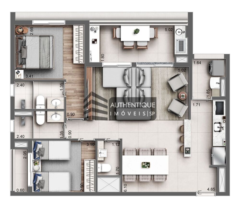 Apartamento, 3 quartos, 164 m² - Foto 9
