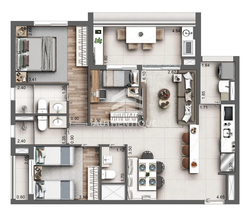 Apartamento, 3 quartos, 164 m² - Foto 19