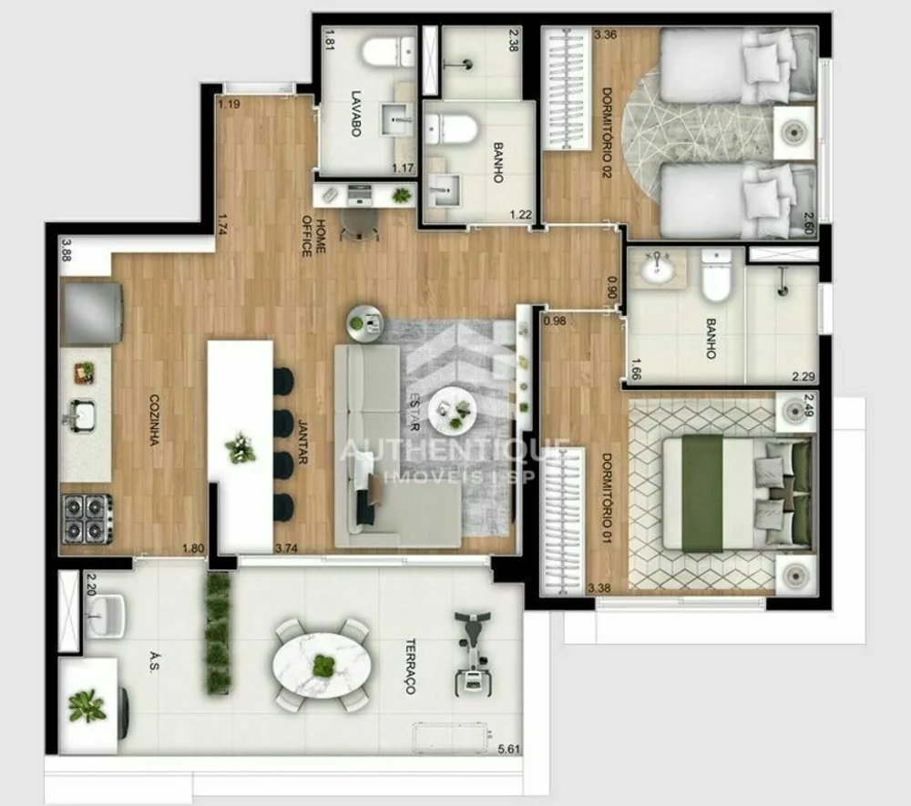 Apartamento, 3 quartos, 109 m² - Foto 13
