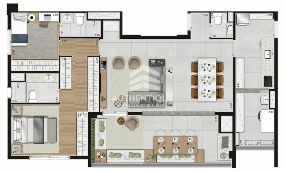 Apartamento, 4 quartos, 158 m² - Foto 4