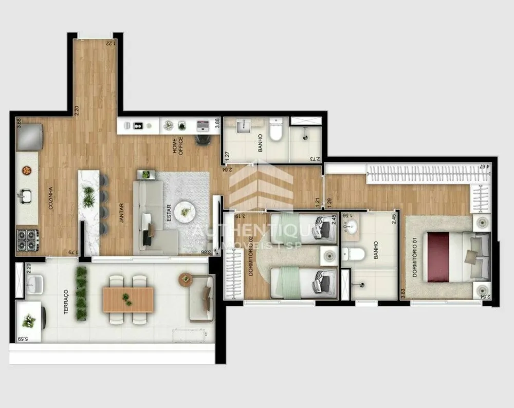 Apartamento, 2 quartos, 74 m² - Foto 29