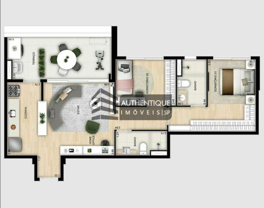 Apartamento, 2 quartos, 74 m² - Foto 5