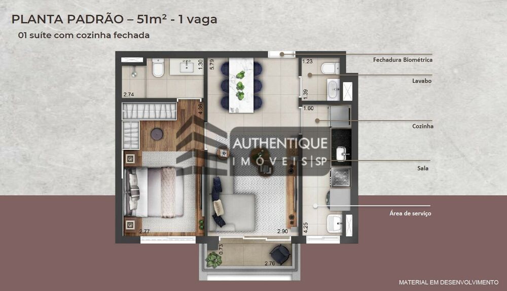 Apartamento, 2 quartos, 51 m² - Foto 47