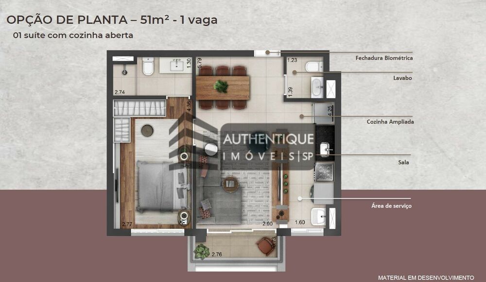 Apartamento, 2 quartos, 51 m² - Foto 43