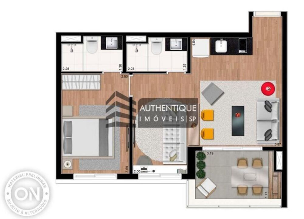 Apartamento, 1 quarto, 54 m² - Foto 26