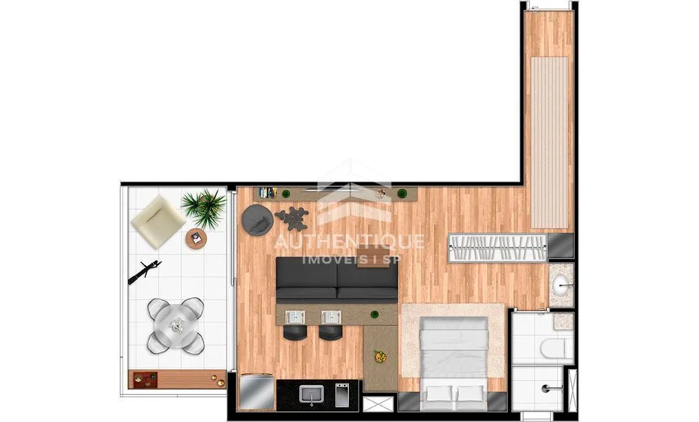 Apartamento, 1 quarto, 42 m² - Foto 8