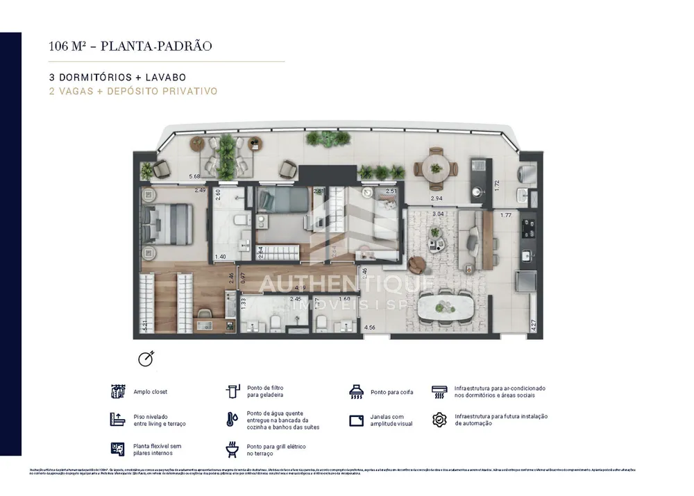 Apartamento, 3 quartos, 129 m² - Foto 7