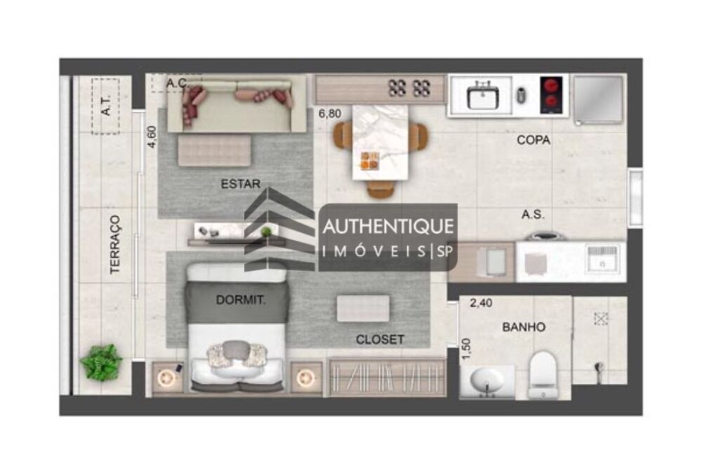 Apartamento, 2 quartos, 70 m² - Foto 9