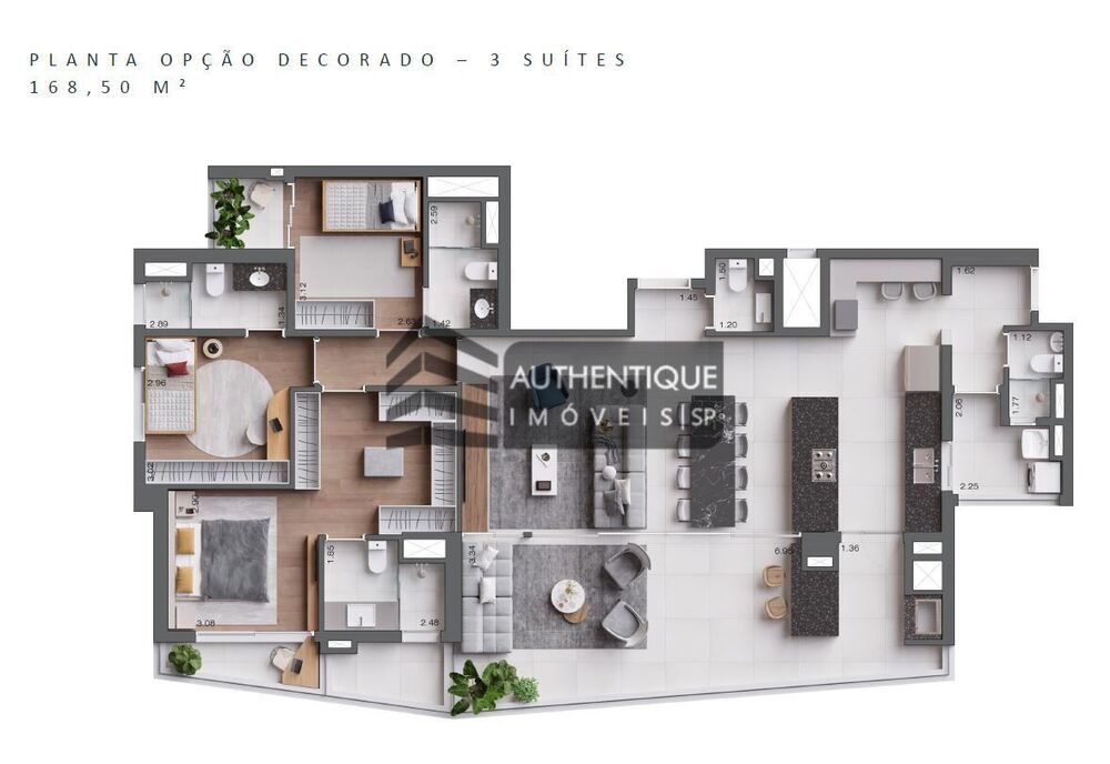 Apartamento, 4 quartos, 168 m² - Foto 2