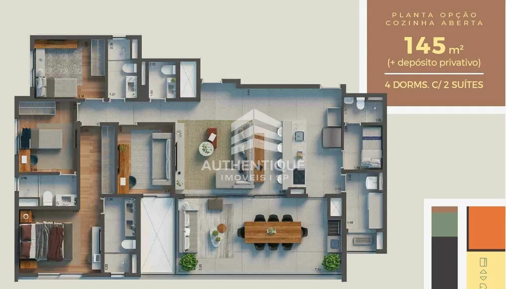 Apartamento, 4 quartos, 147 m² - Foto 7