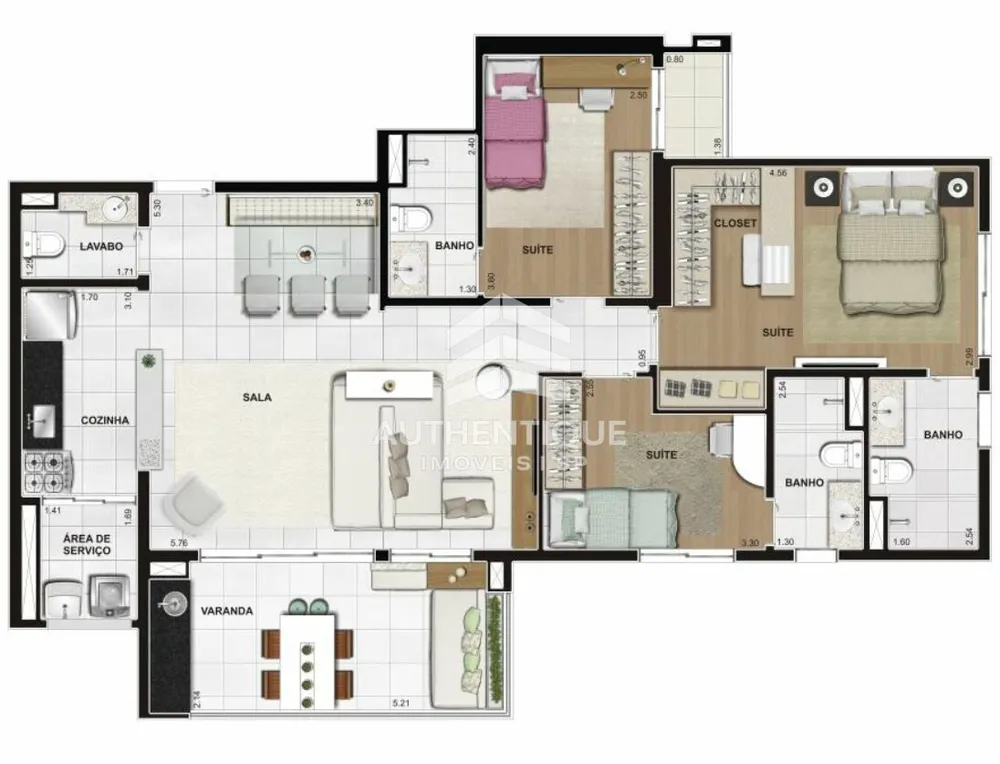 Apartamento, 3 quartos, 109 m² - Foto 16