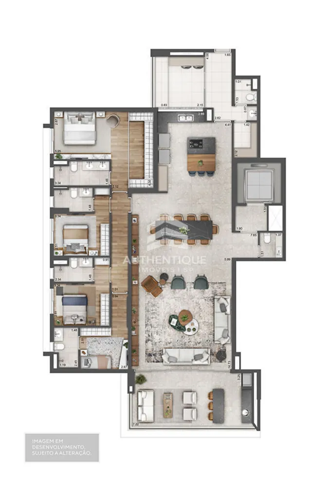 Apartamento, 4 quartos, 236 m² - Foto 12