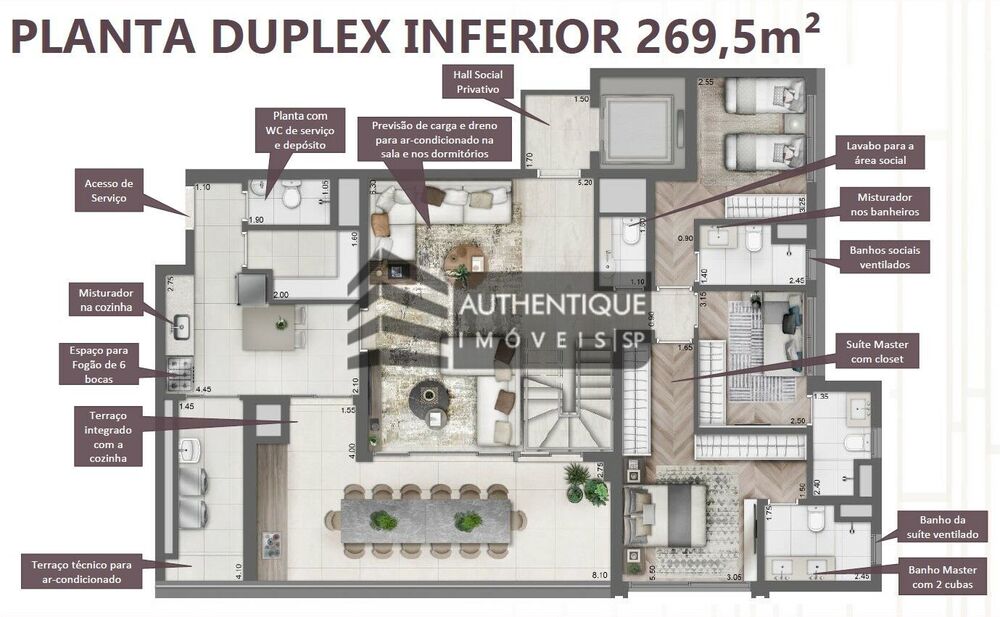 Cobertura, 3 quartos, 269 m² - Foto 39