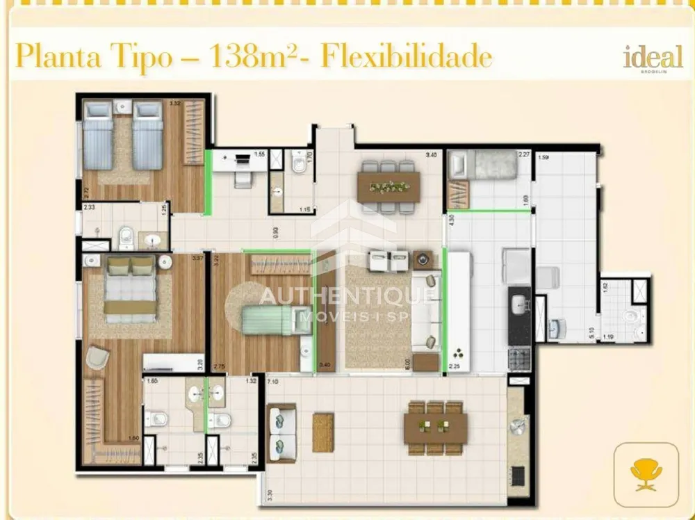 Apartamento, 3 quartos, 138 m² - Foto 11