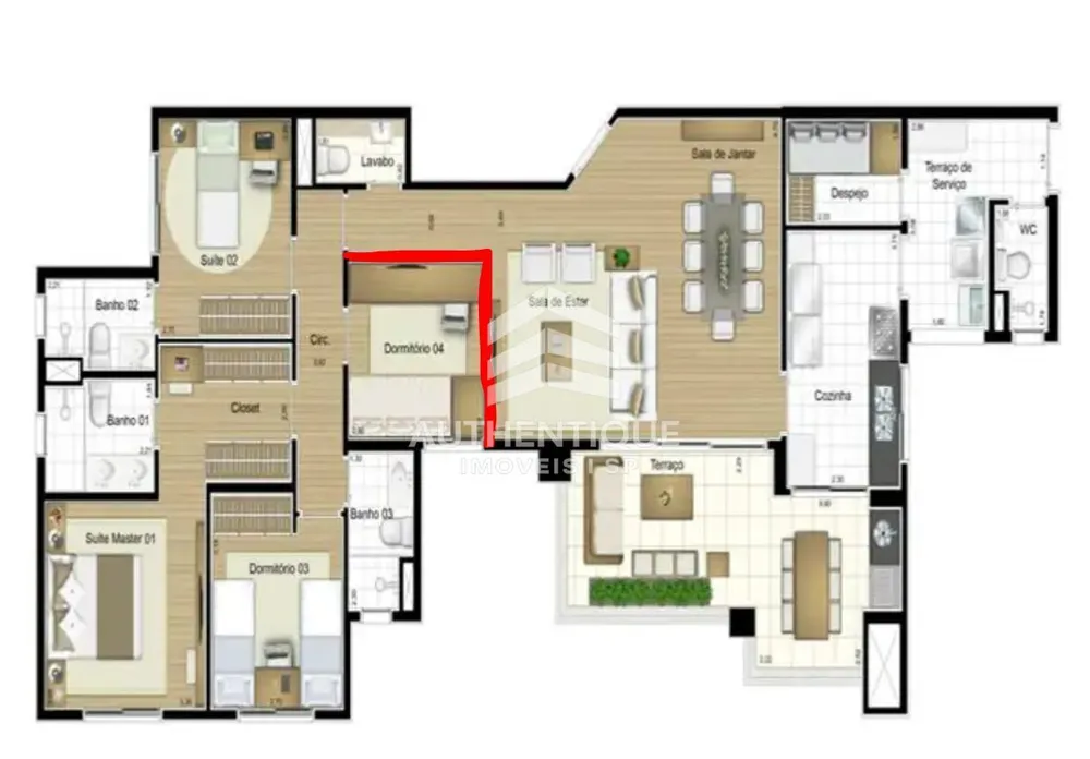Apartamento, 3 quartos, 142 m² - Foto 10