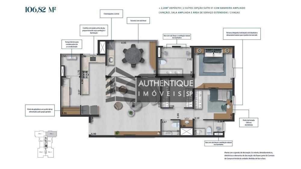 Apartamento, 3 quartos, 129 m² - Foto 4