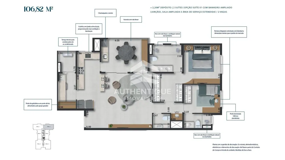 Apartamento, 3 quartos, 129 m² - Foto 47