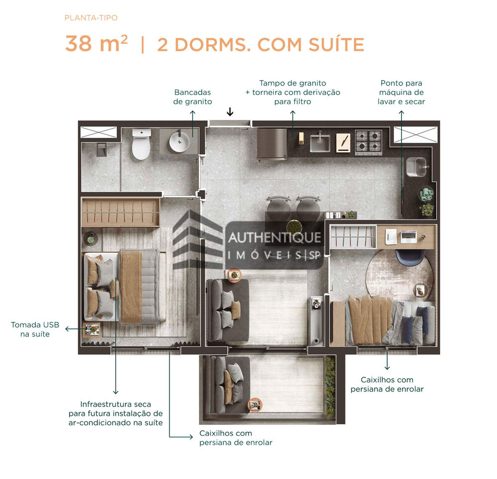 Apartamento, 2 quartos, 66 m² - Foto 30