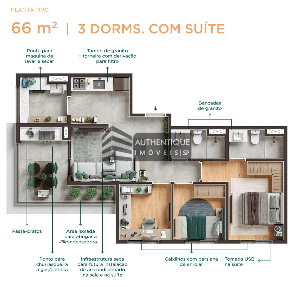 Apartamento, 2 quartos, 66 m² - Foto 31