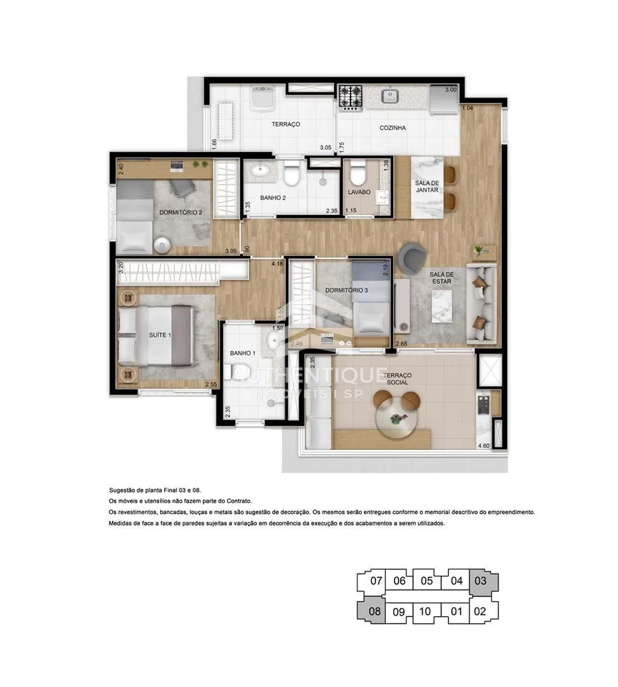 Apartamento, 3 quartos, 79 m² - Foto 3