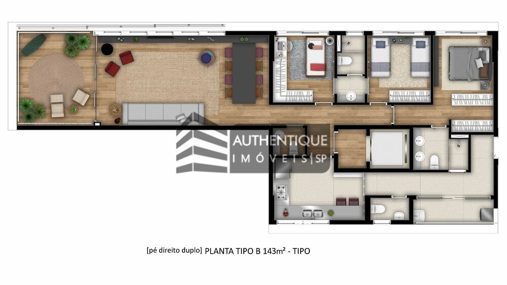 Apartamento, 3 quartos, 143 m² - Foto 4