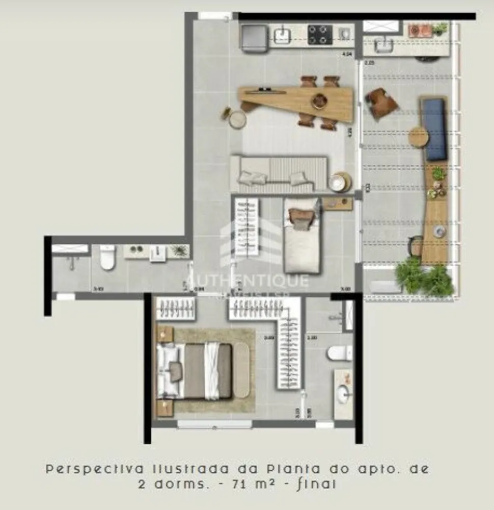 Apartamento, 1 quarto, 22 m² - Foto 1