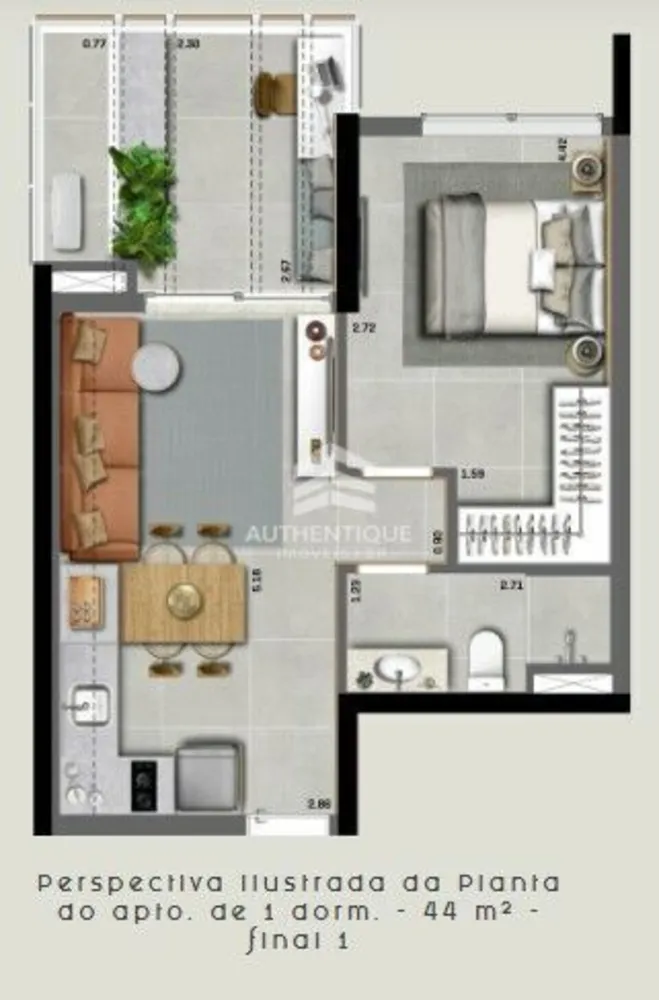 Apartamento, 1 quarto, 22 m² - Foto 5