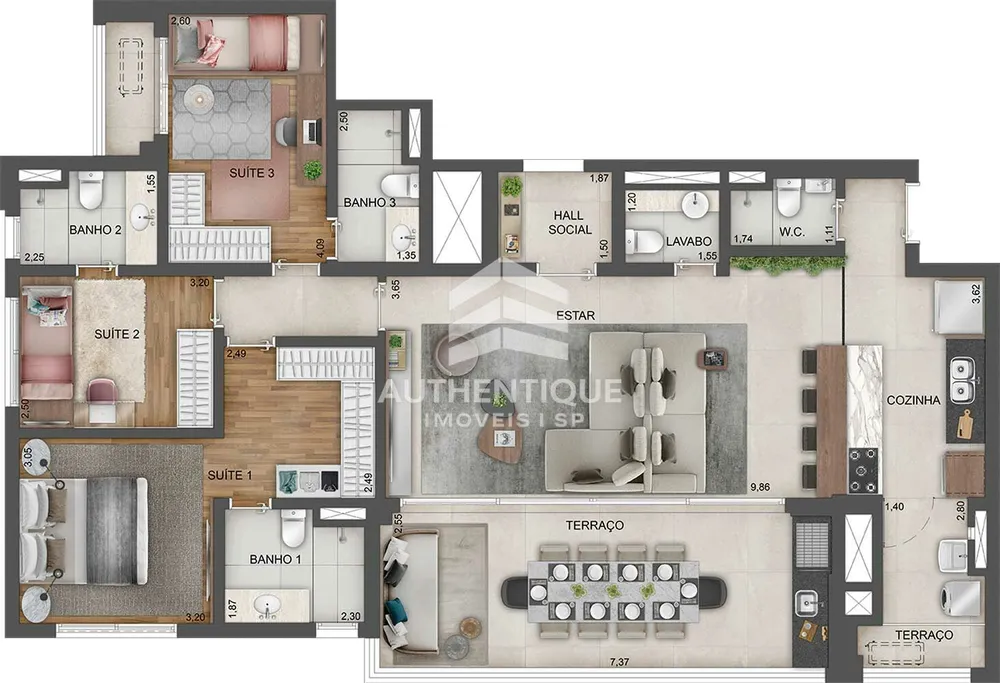 Apartamento, 4 quartos, 141 m² - Foto 7