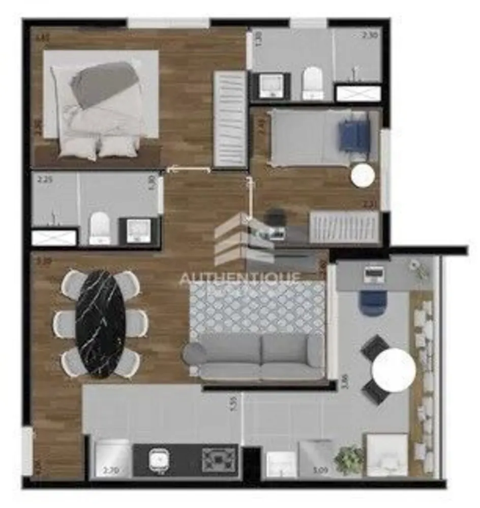 Apartamento, 2 quartos, 59 m² - Foto 15