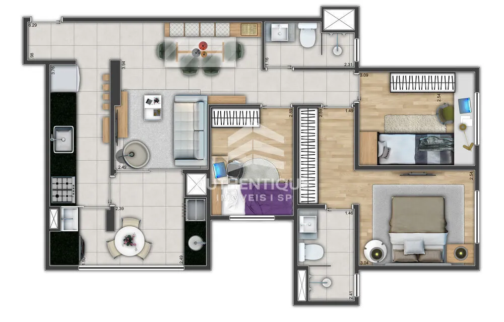 Apartamento, 2 quartos, 62 m² - Foto 10