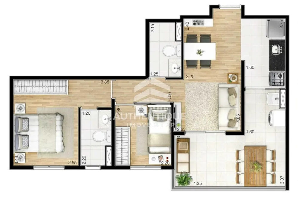 Apartamento, 2 quartos, 59 m² - Foto 16