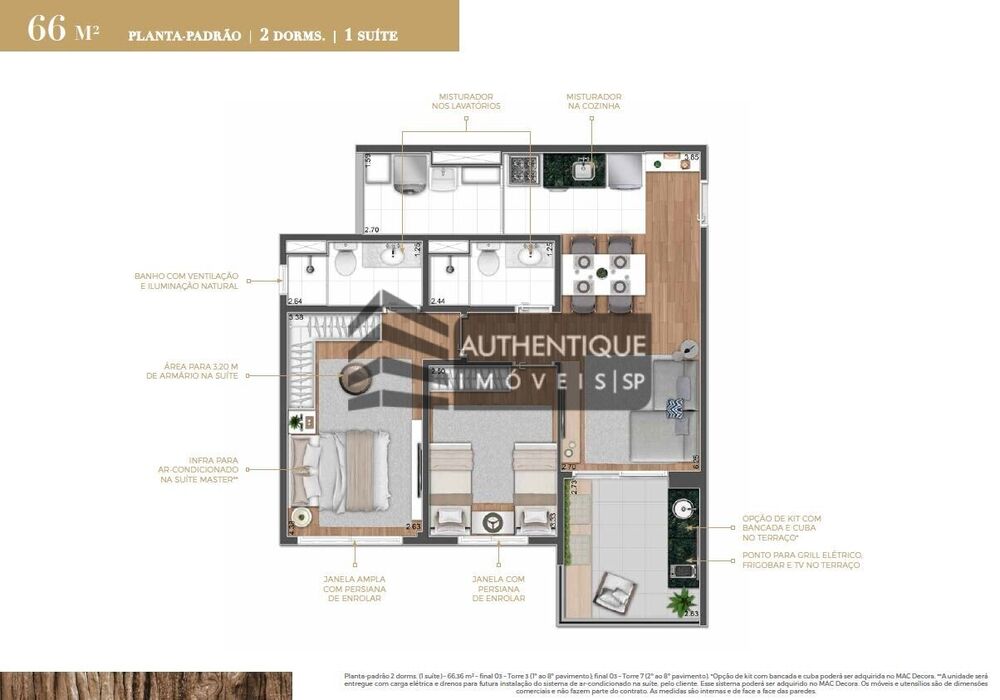 Apartamento, 2 quartos, 66 m² - Foto 42