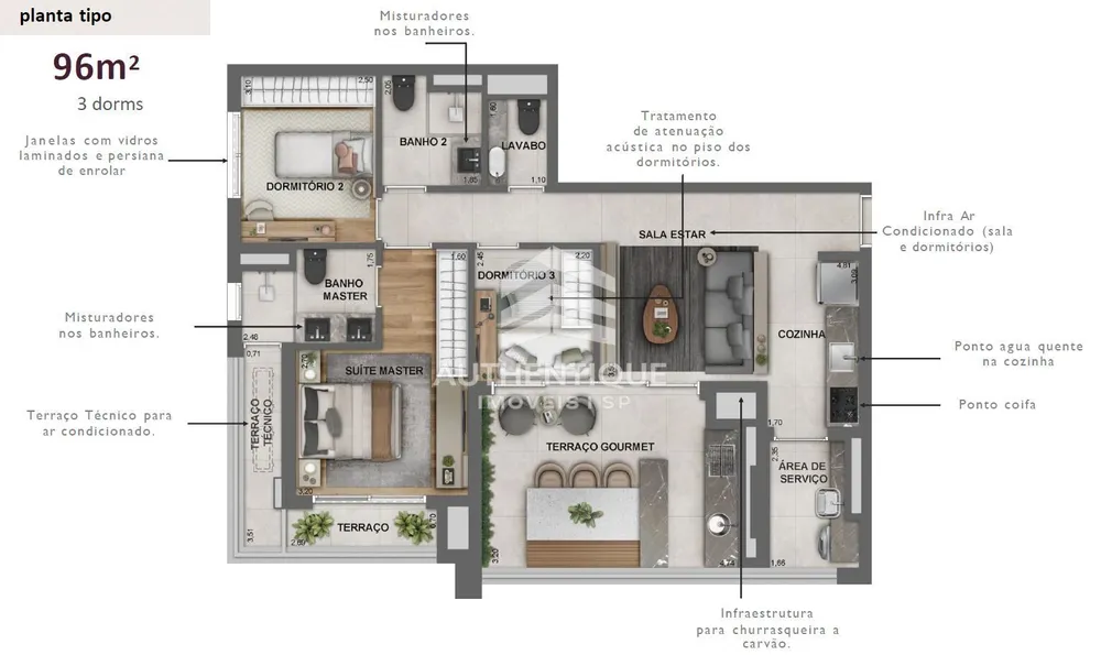 Apartamento, 3 quartos, 119 m² - Foto 29
