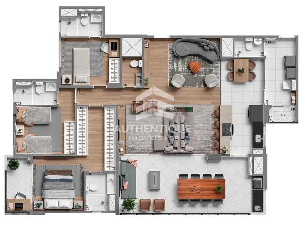 Apartamento, 3 quartos, 141 m² - Foto 4