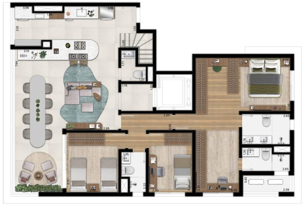 Apartamento, 4 quartos, 151 m² - Foto 15