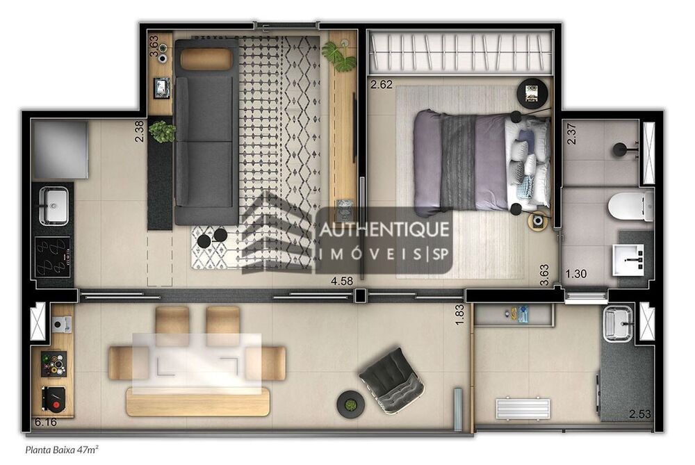 Apartamento, 2 quartos, 77 m² - Foto 4