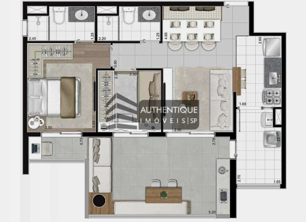 Apartamento, 2 quartos, 70 m² - Foto 8
