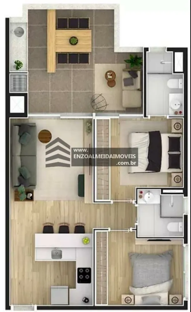 Apartamento, 2 quartos, 49 m² - Foto 6