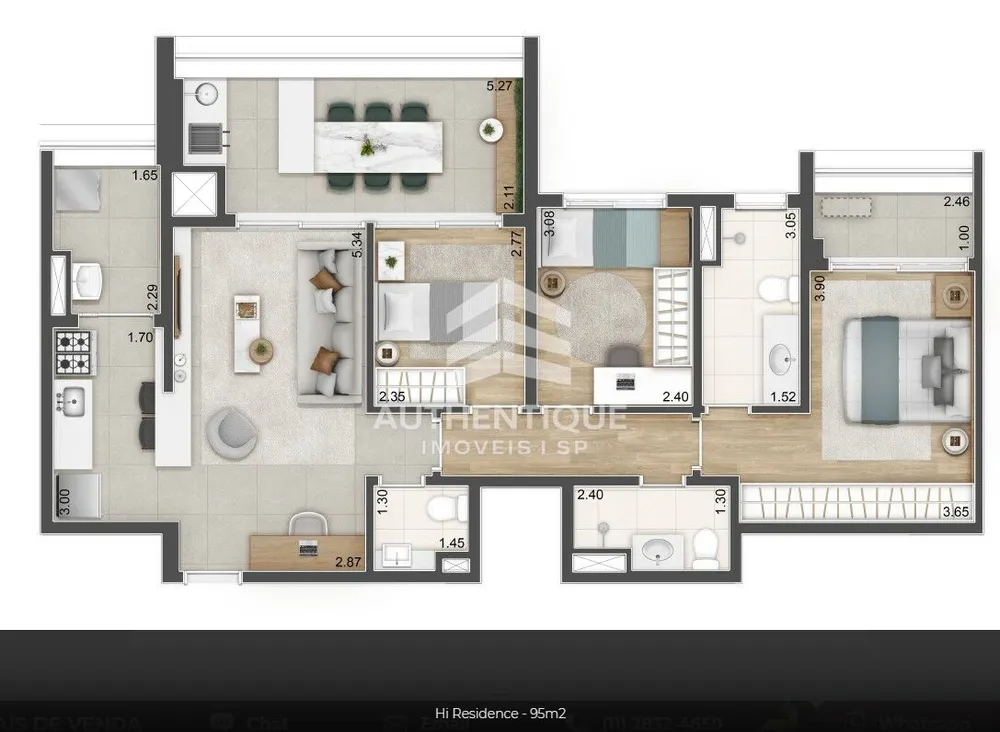 Apartamento, 3 quartos, 95 m² - Foto 4