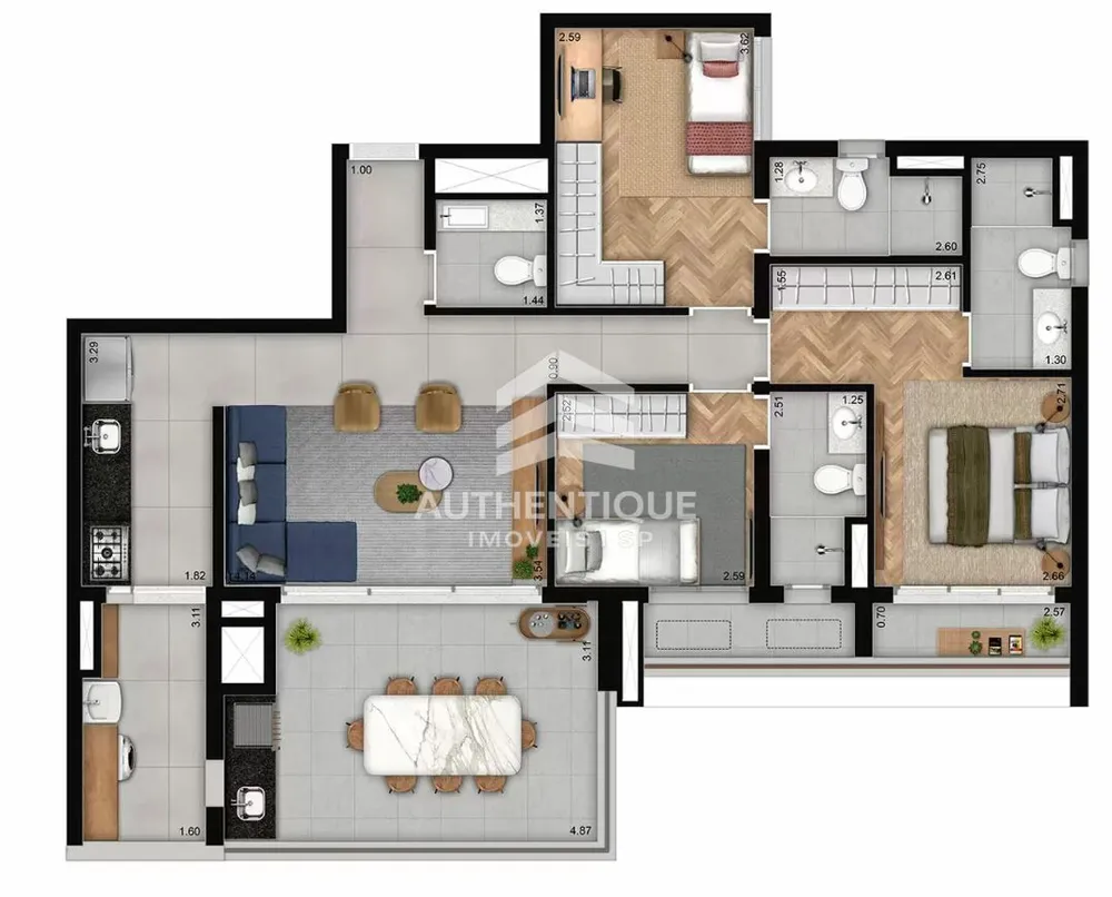 Apartamento, 3 quartos, 104 m² - Foto 14