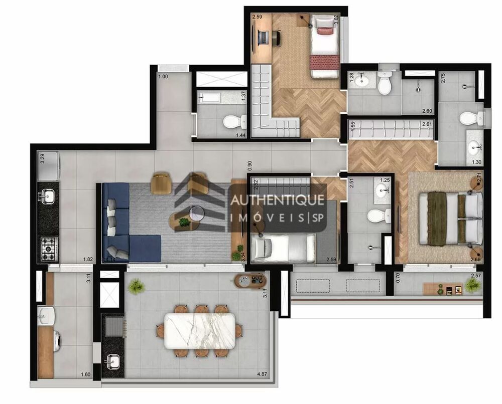 Apartamento, 3 quartos, 104 m² - Foto 11