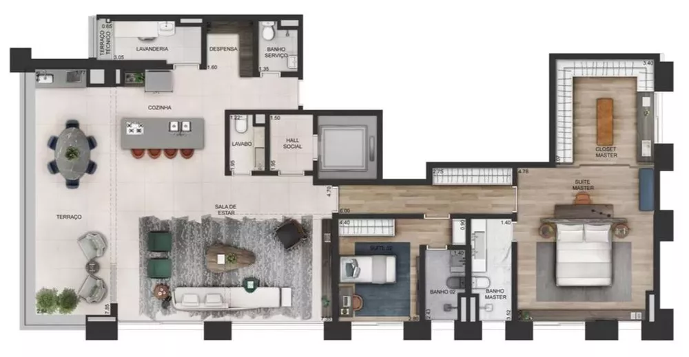 Apartamento, 3 quartos, 366 m² - Foto 6