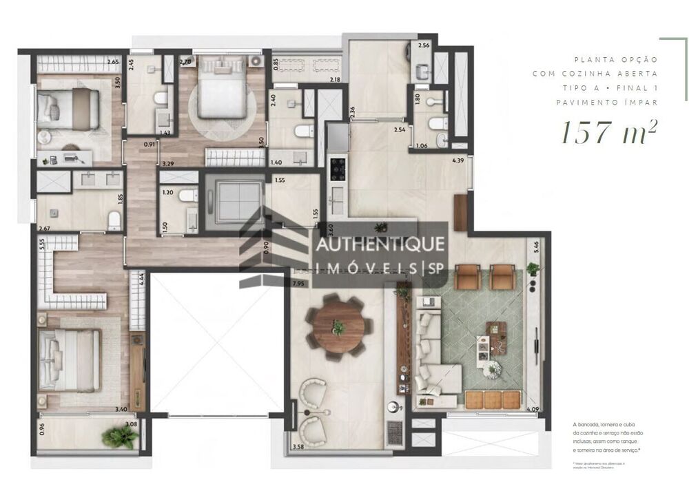 Cobertura, 3 quartos, 258 m² - Foto 16