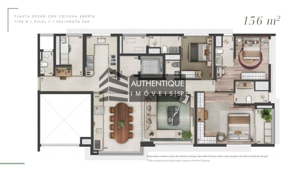 Cobertura, 3 quartos, 258 m² - Foto 14
