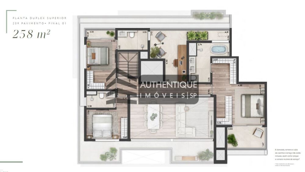 Cobertura, 3 quartos, 258 m² - Foto 17